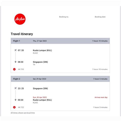 airasia flight ticket.